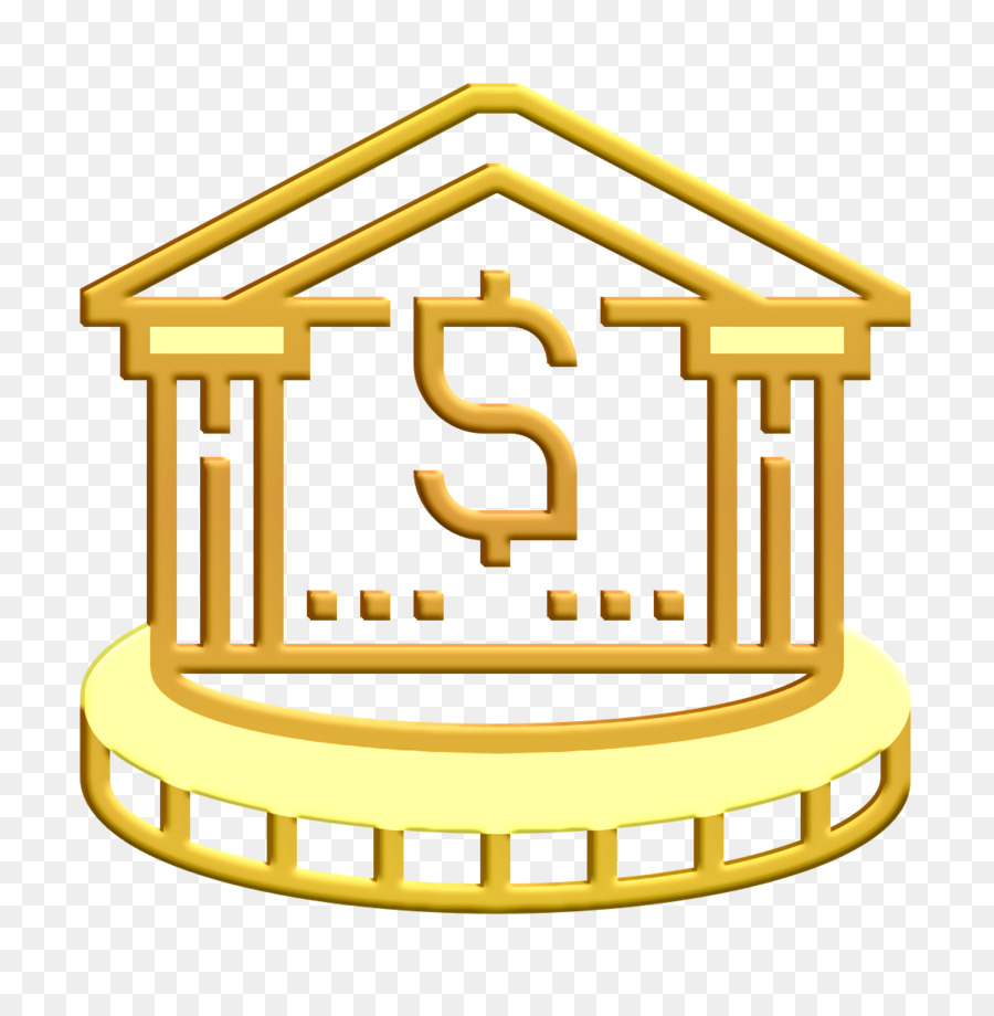 Spar  und Investitionssymbol Bank Symbol - 