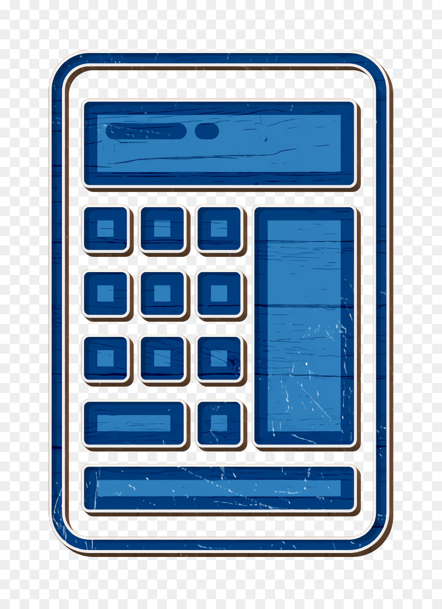 Icona del calcolatore Icona di affari e finanza Icona di finanziamento del denaro - 