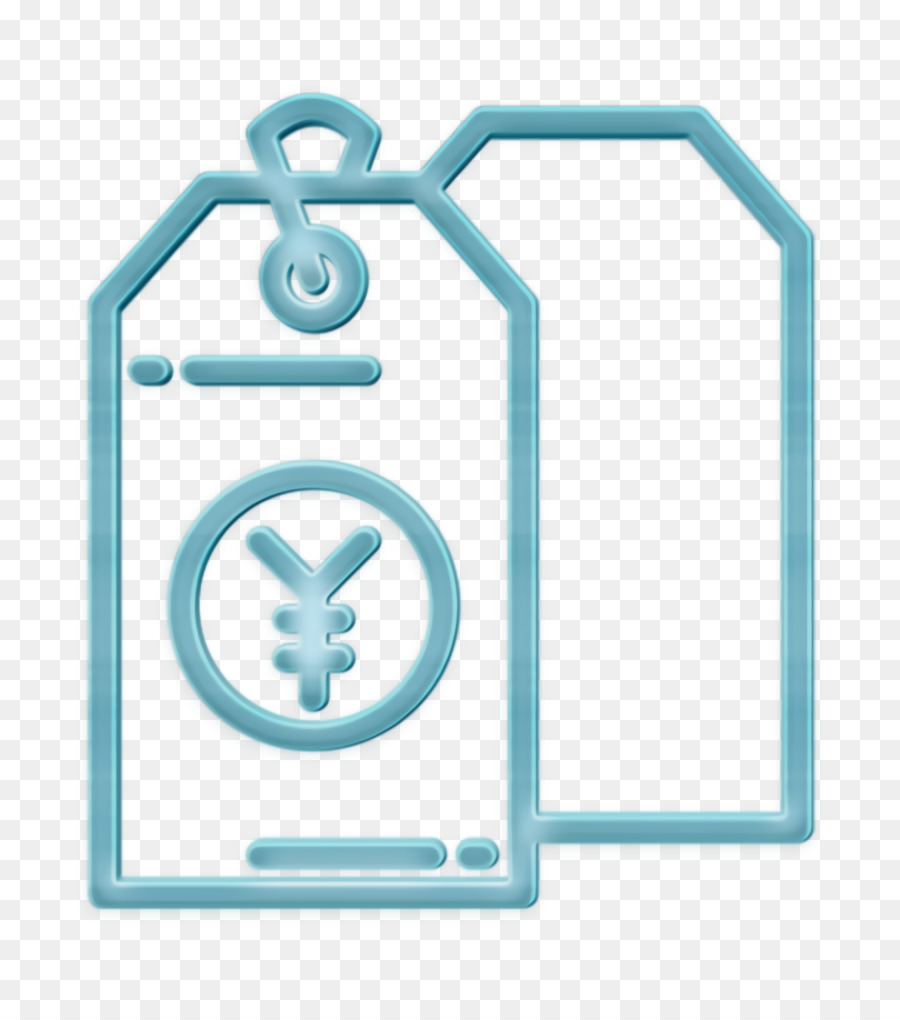Geldfinanzierungssymbol Yen-Symbol Preisschild-Symbol - 