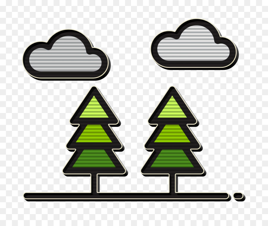 Icona di campeggio all'aperto Icona della foresta Icona di ecologia e ambiente - 