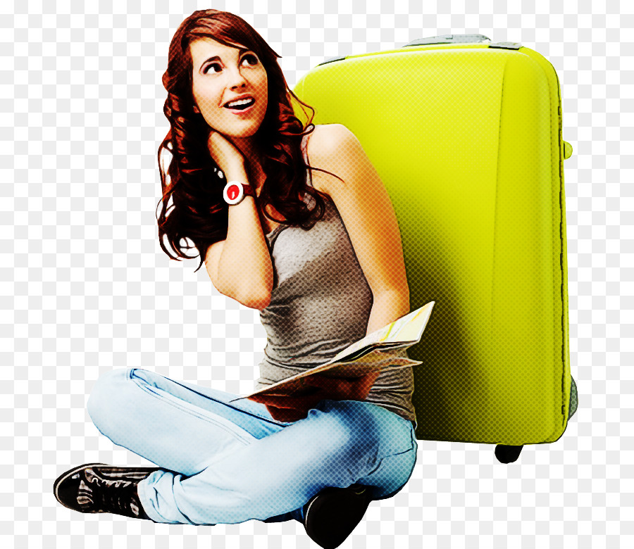 sitting suitcase technology baggage luggage and bags