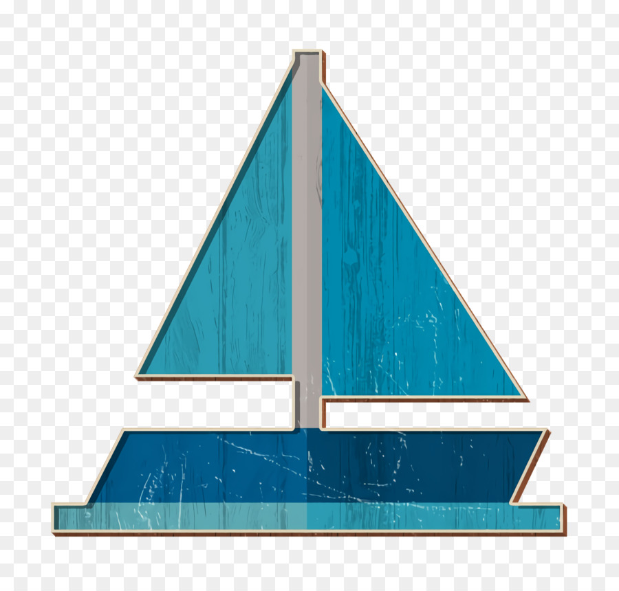 Icona della barca a vela Icona di veicoli e trasporti Icona della barca - 
