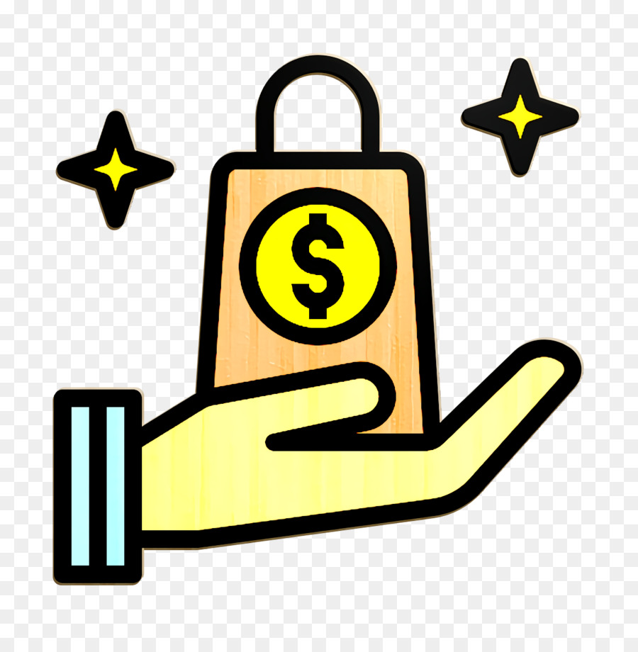 Hand icon Shopping bag icon Shopping icon