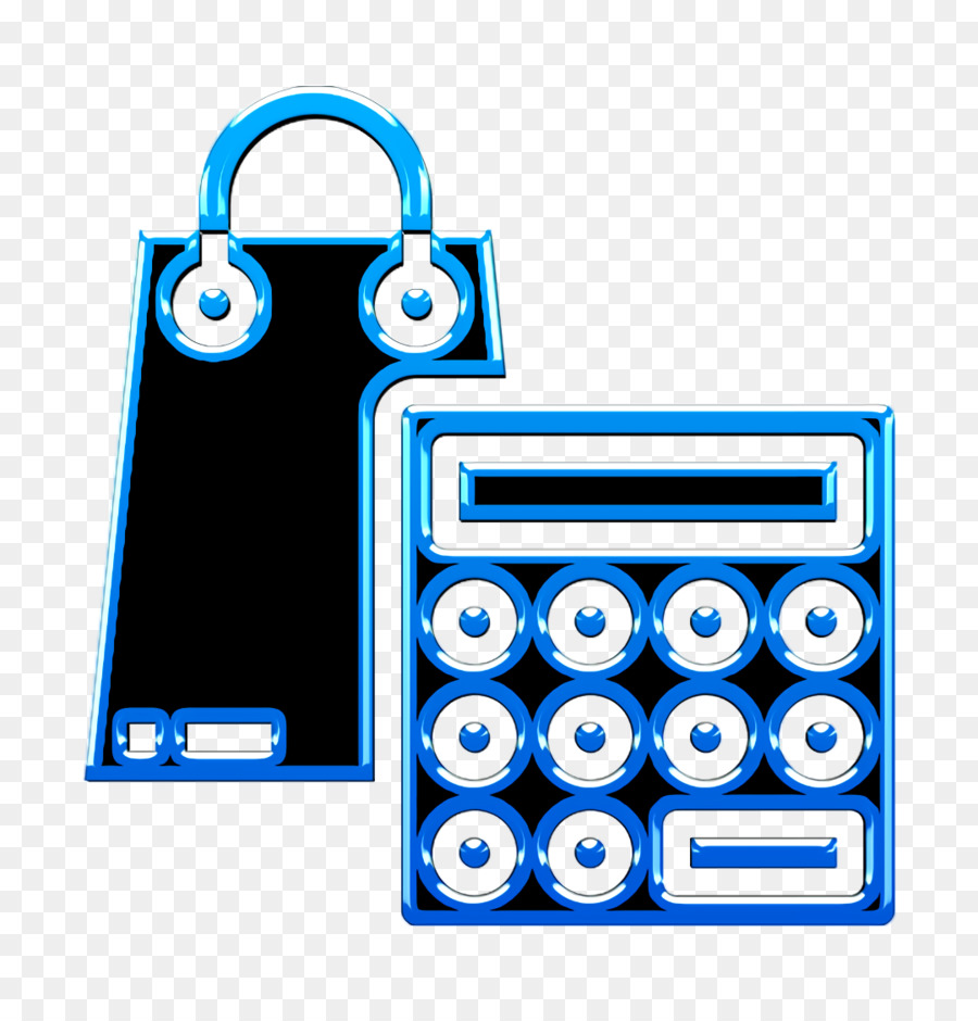 Einkaufs Symbol Taschenrechner Symbol Handels  und Einkaufs Symbol - 