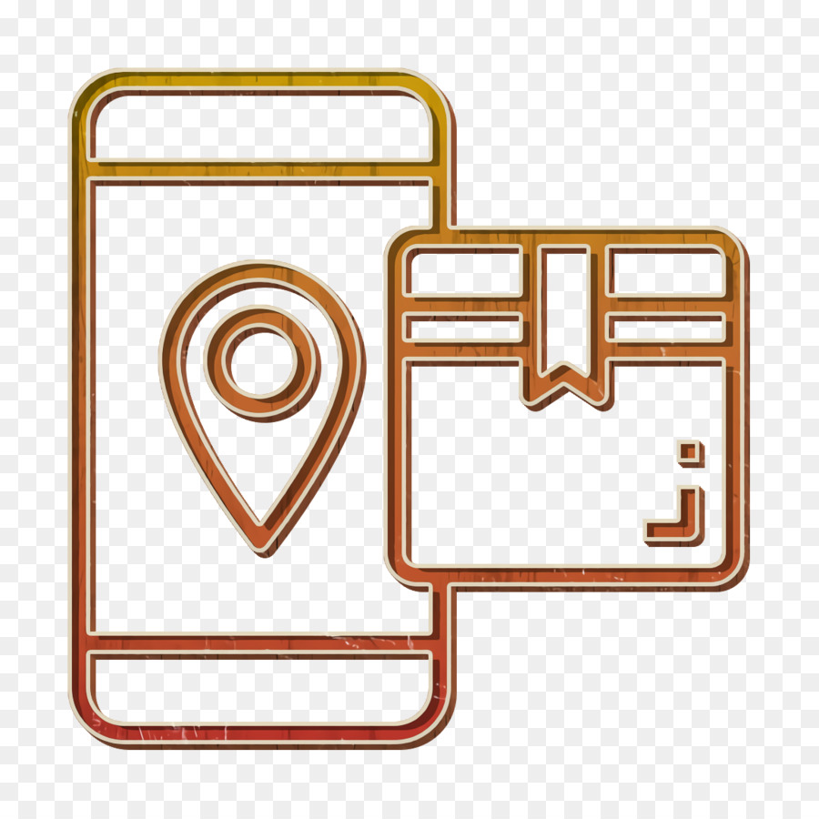 Smartphone-Symbol Online-Tracking-Symbol Logistisches Symbol - 