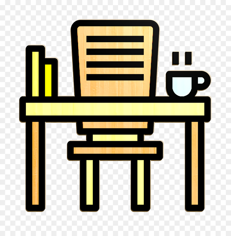 Schreibtisch Symbol Büromaterial Symbol - 