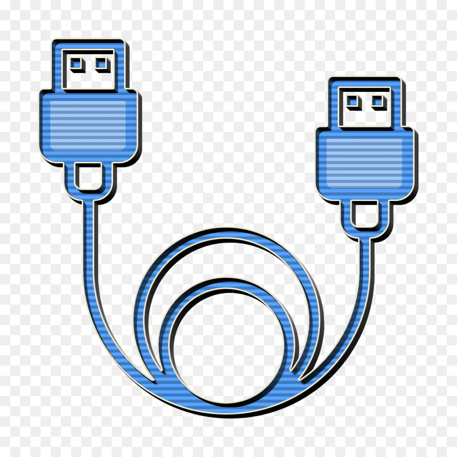 Datensymbol Symbol für Datenkabel Symbol für elektronisches Gerät - 