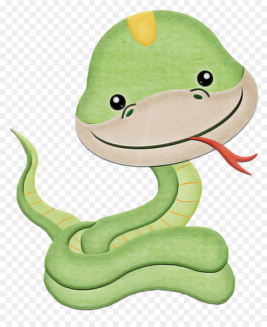 grüne Spielzeug Tierfigur Stofftier Schlange - 
