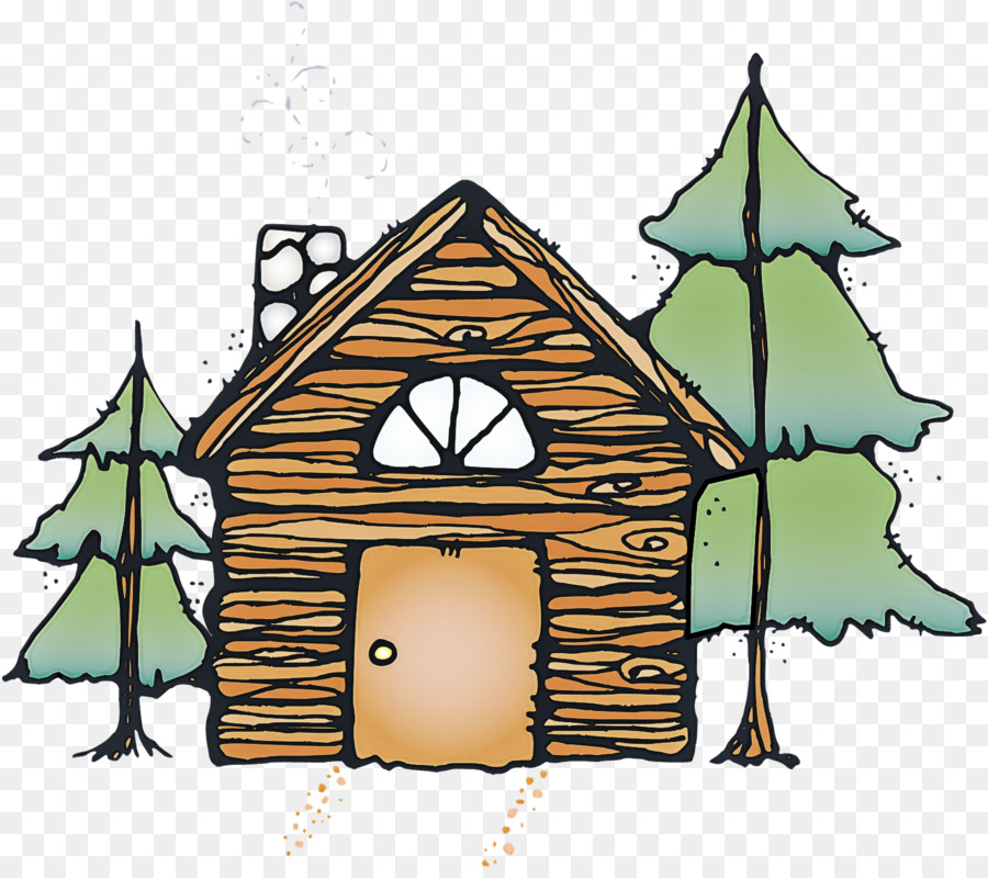 home hut log cabin house roof