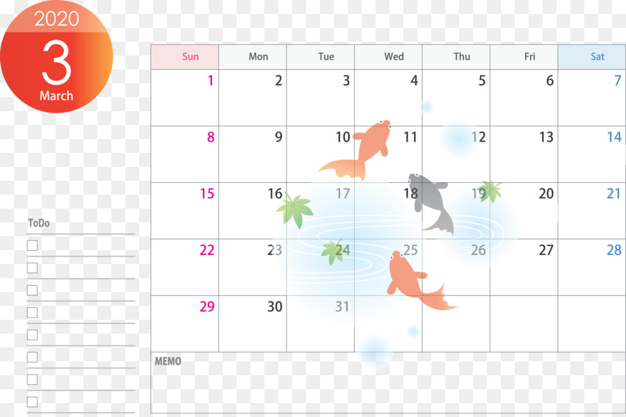 Kalender März 2020 Kalender März 2020 Druckbarer Kalender 2020 - 