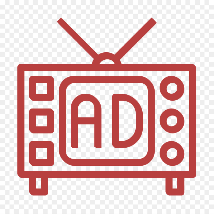 Tv icon Advertising icon Television icon