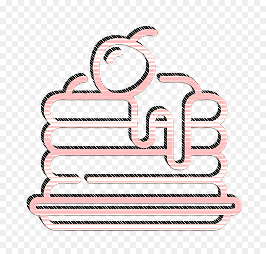 Dessert-Symbol Dessert- und Bonbon-Symbol Pfannkuchen-Symbol - 