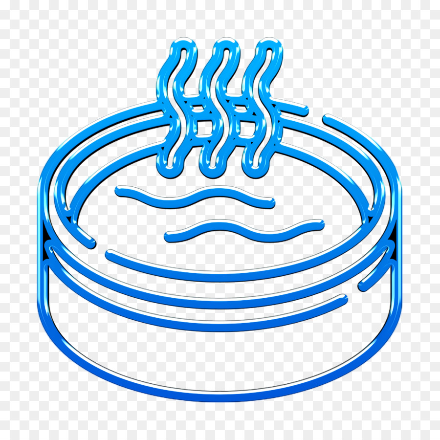 Schwimmbad-Symbol Spa-Symbol Whirlpool-Symbol - 