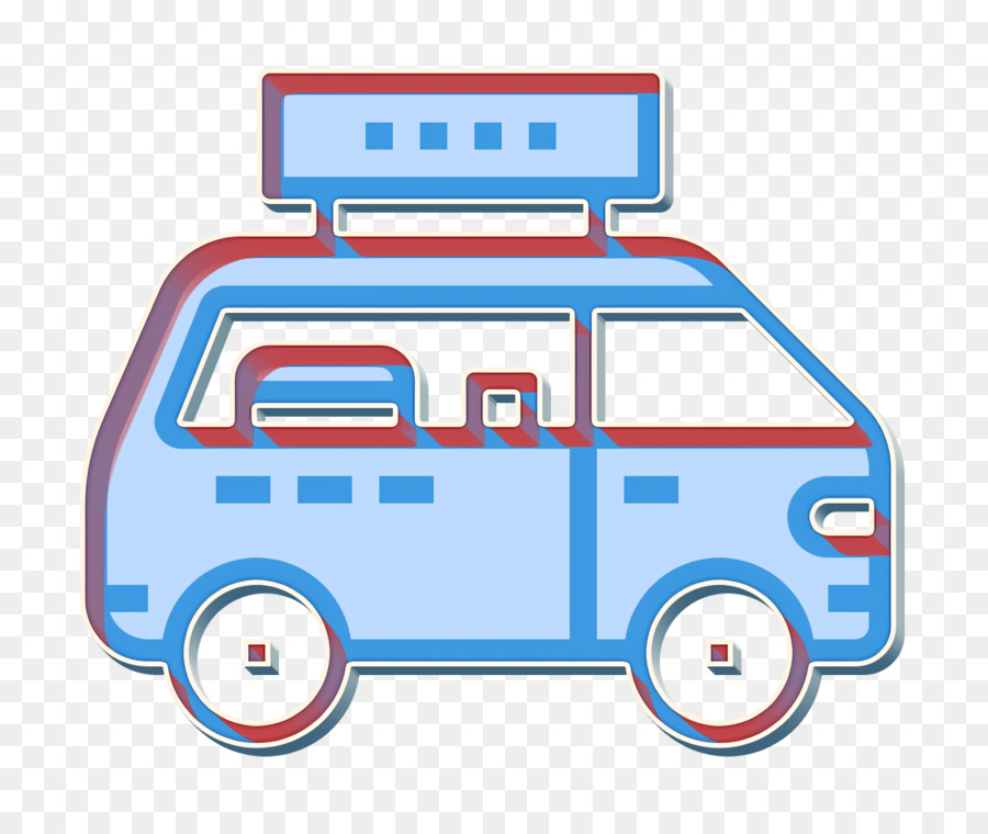 Car icon Fast food icon Food truck icon