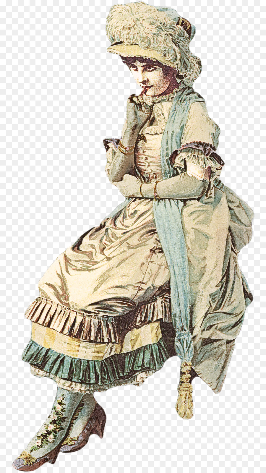 viktorianische Mode Kostüm Design Mode Kostüm Figur - 