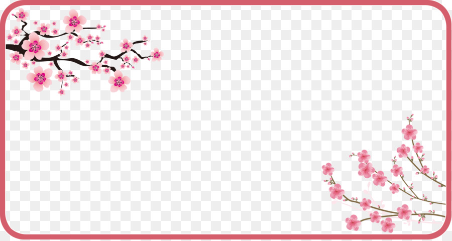 cherry flower frame sakura frame floral frame