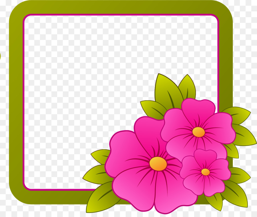 flower rectangle frame floral rectangle frame