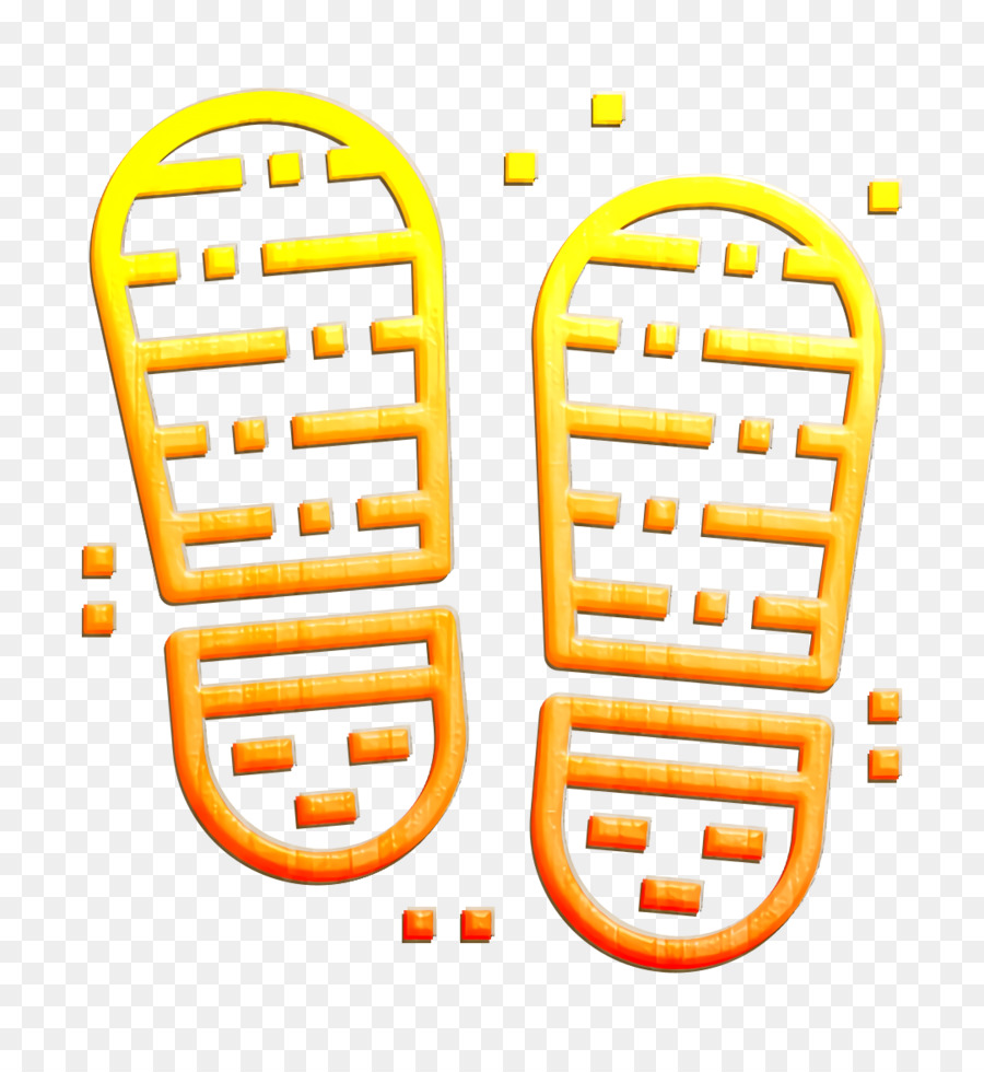 Schritt-Symbol Footprint-Symbol Crime-Symbol - 