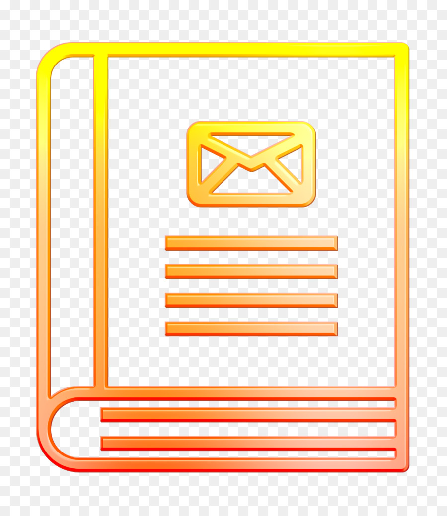 Icona di file e cartelle Icona della rubrica Icona di contatto e messaggio - 