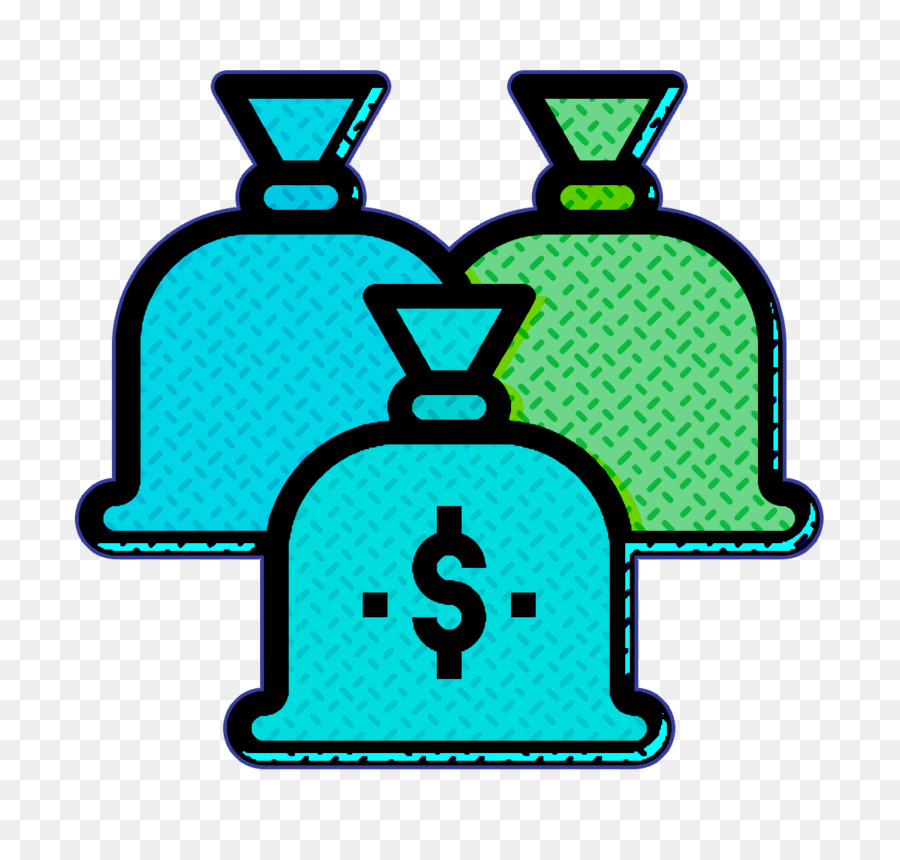 Money bag icon Bank icon Crime icon