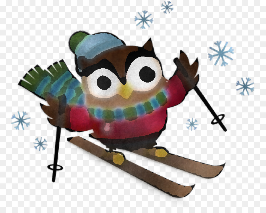 owl cartoon animation recreation winter sport
