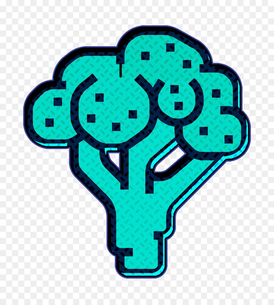 Fruit and Vegetable icon Broccoli icon