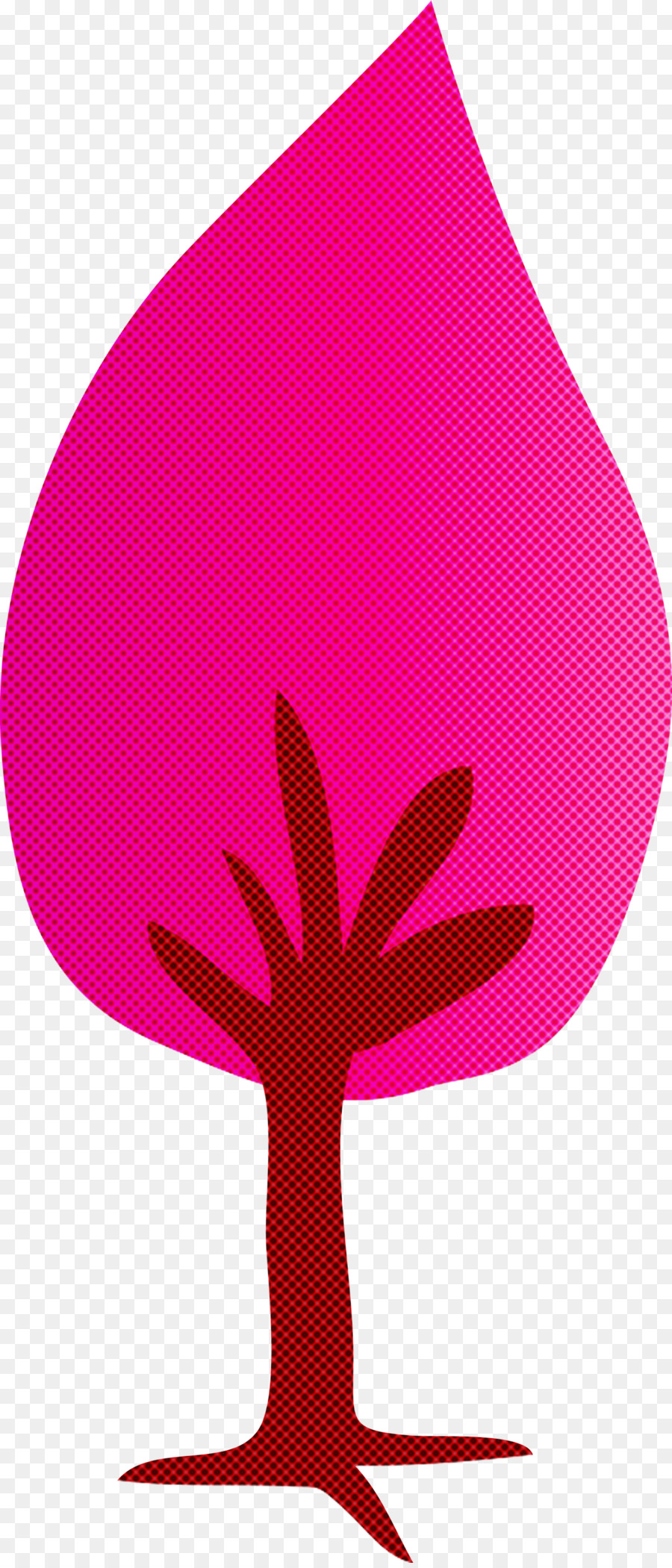 rosa roter Blattmagentabaum - 