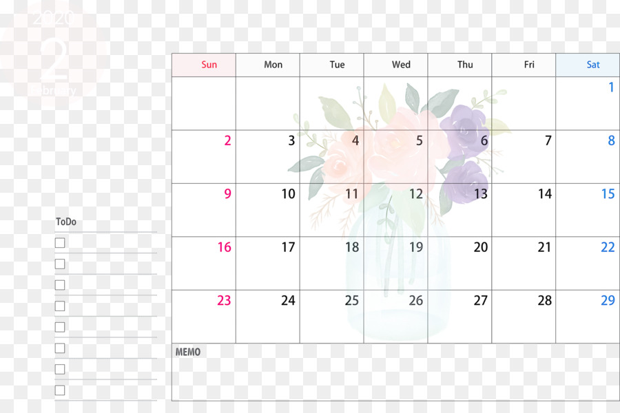 Kalender Februar 2020 Kalender Februar 2020 Druckbarer Kalender 2020 - 