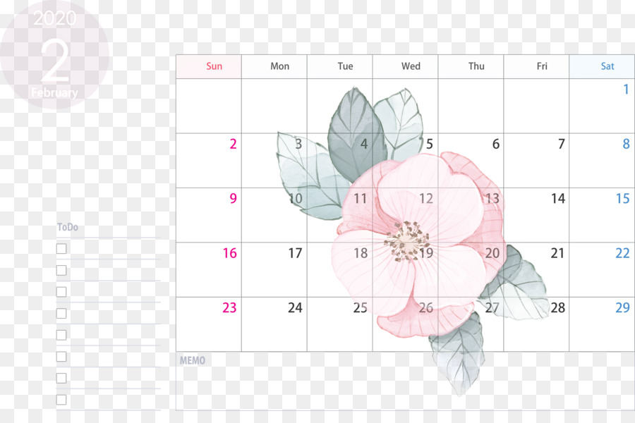 Calendario febbraio 2020 Calendario febbraio 2020 Calendario stampabile 2020 - 