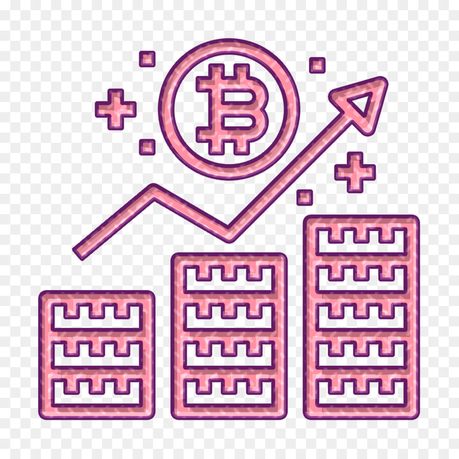 Biểu tượng bitcoin Biểu tượng kinh doanh và tài chính - 