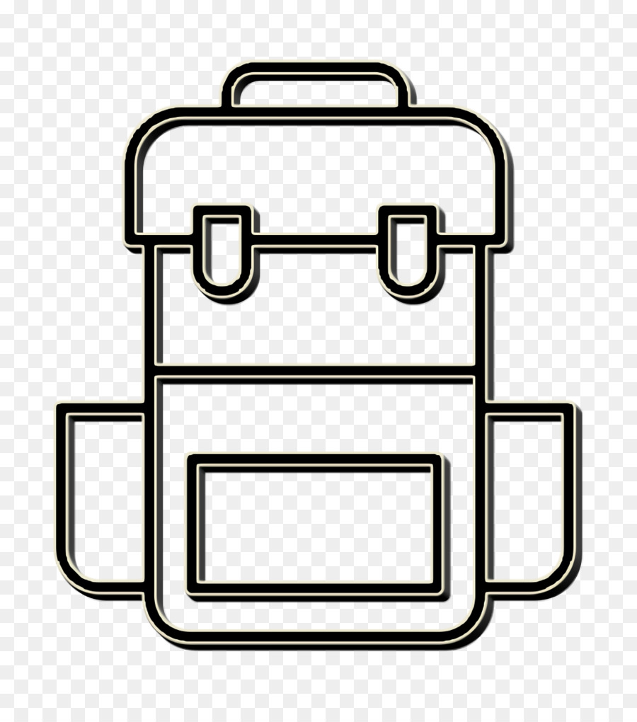 Backpack icon School icon