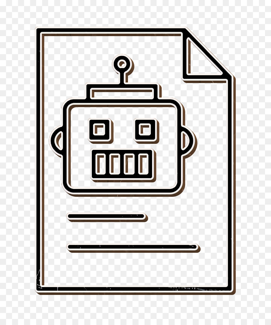 Icona robot Icona documento Icona robot - 
