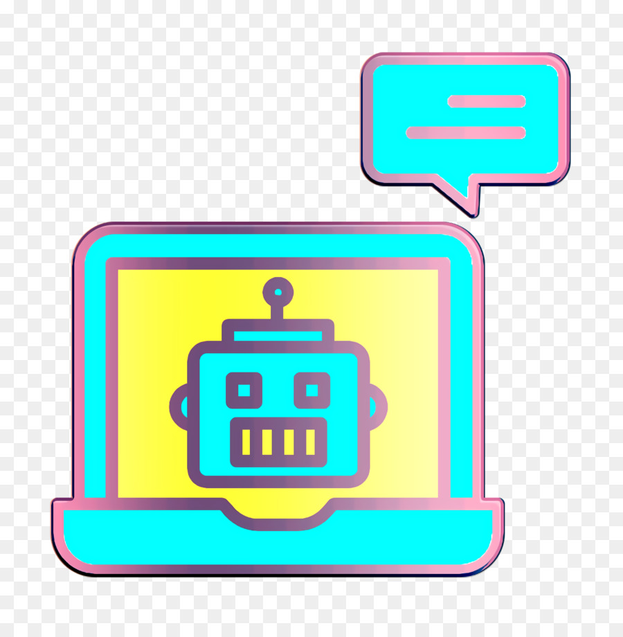 Laptop icon Bot icon Robots icon