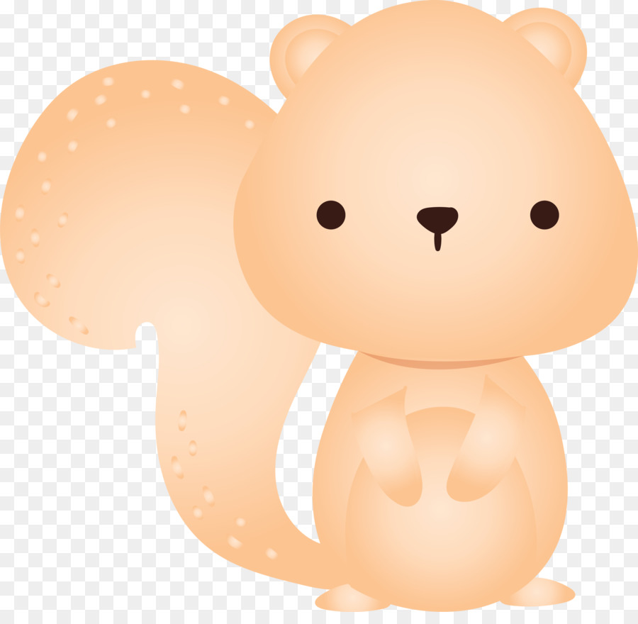 cartone animato figura animale muso orso scoiattolo - 