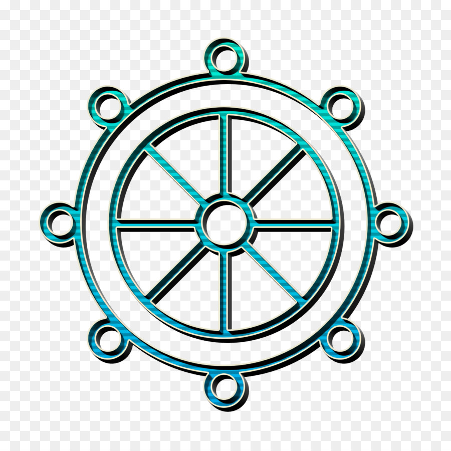 Icona del timone Icona dei pirati - 