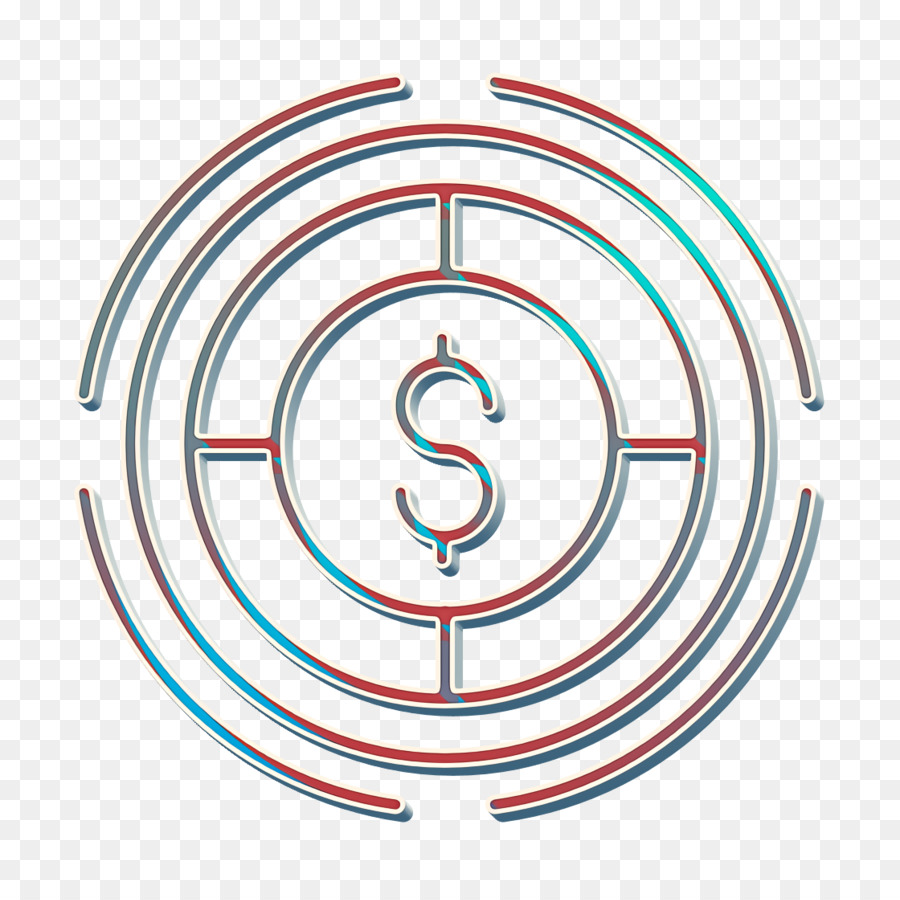 Zielsymbol Investitionssymbol Dollar-Symbol - 
