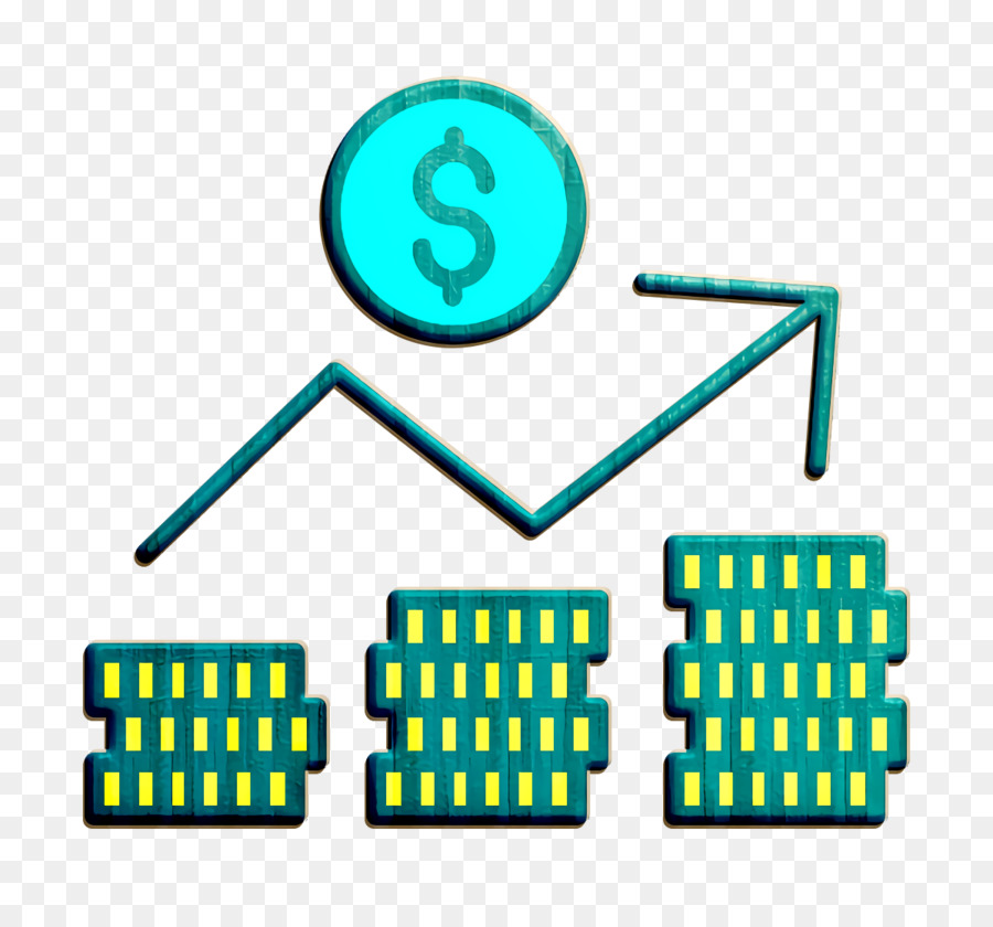 Investment icon Growth icon Graph icon
