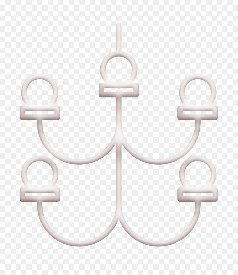 Lichtsymbol Kronleuchter-Symbol Interiors-Symbol - 