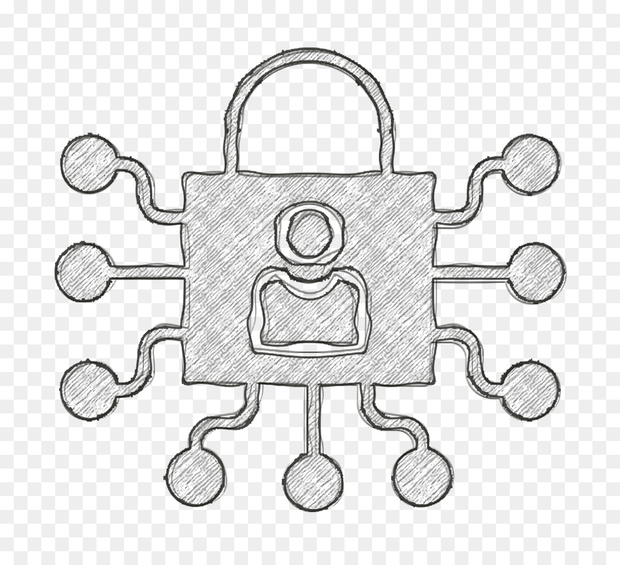 Lock icon Cyber icon