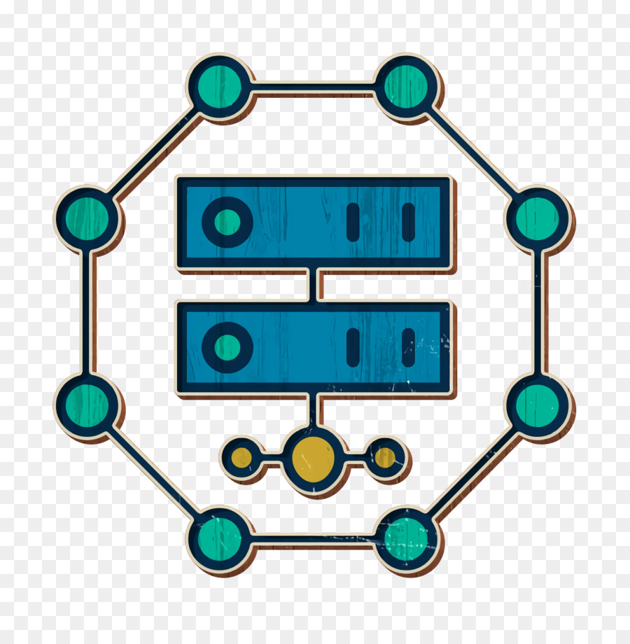 Server-Symbol Netzwerksymbol Cyber-Symbol - 
