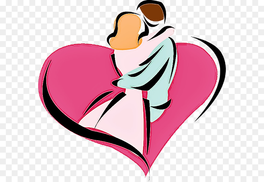 pink heart cartoon love heart