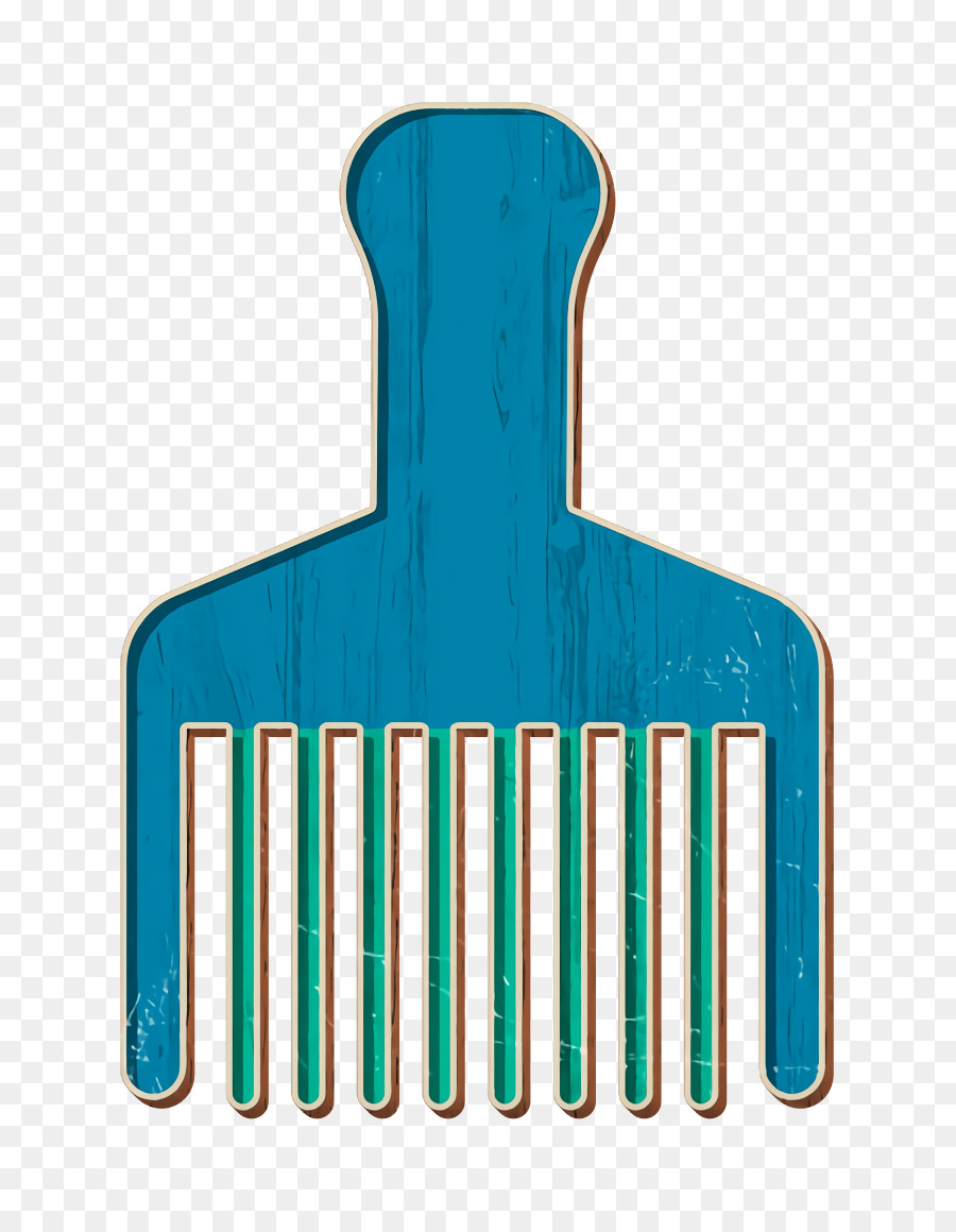 Icona del parrucchiere Icona della spazzola per capelli Icona del pettine - 