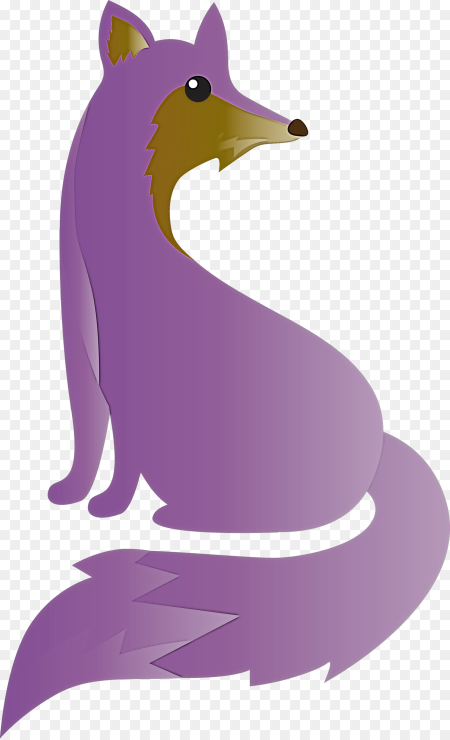 purple cartoon animal figure