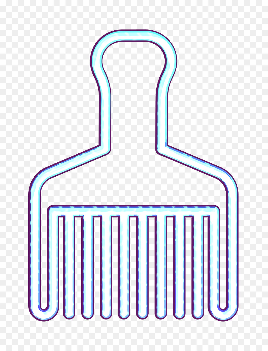 Haarbürste-Symbol Friseur-Symbol Symbol für Werkzeuge und Utensilien - 
