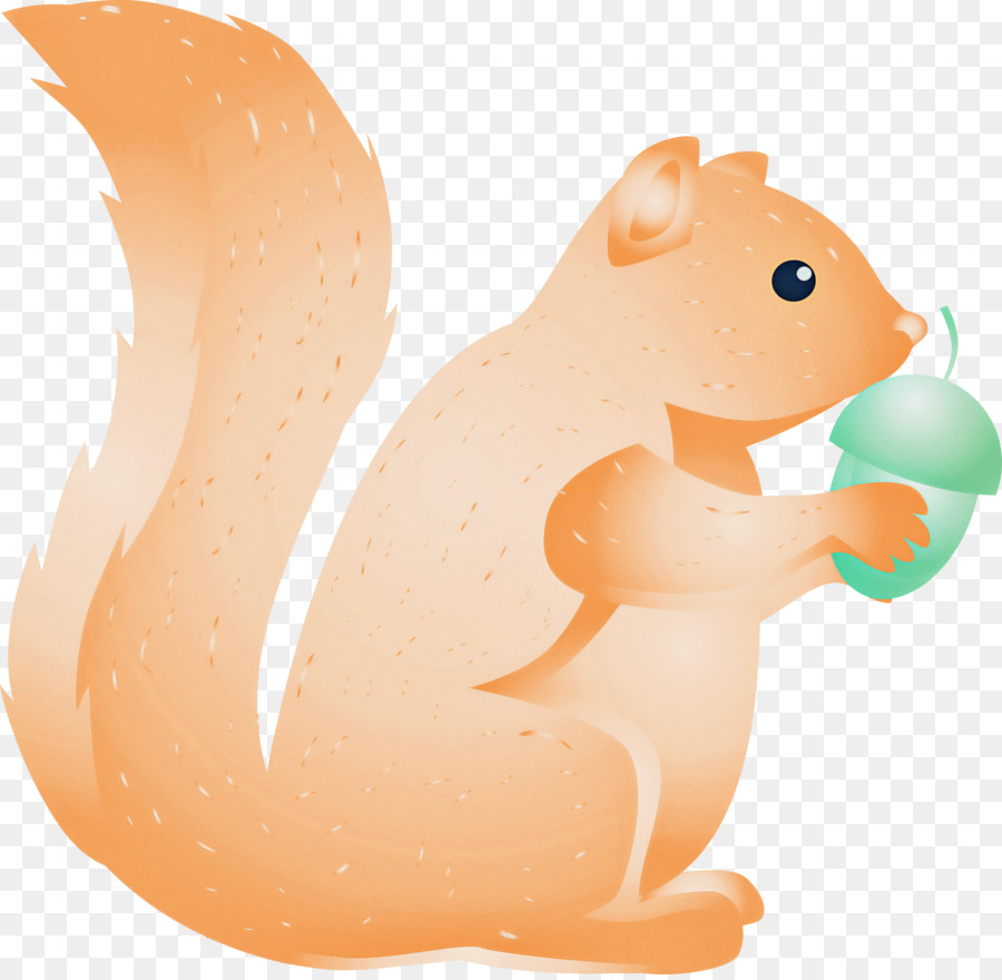 Eichhörnchen Cartoon Tierfigur Schwanz - 