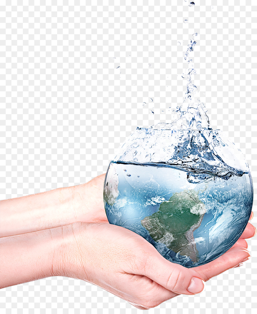 water transparent material world hand earth
