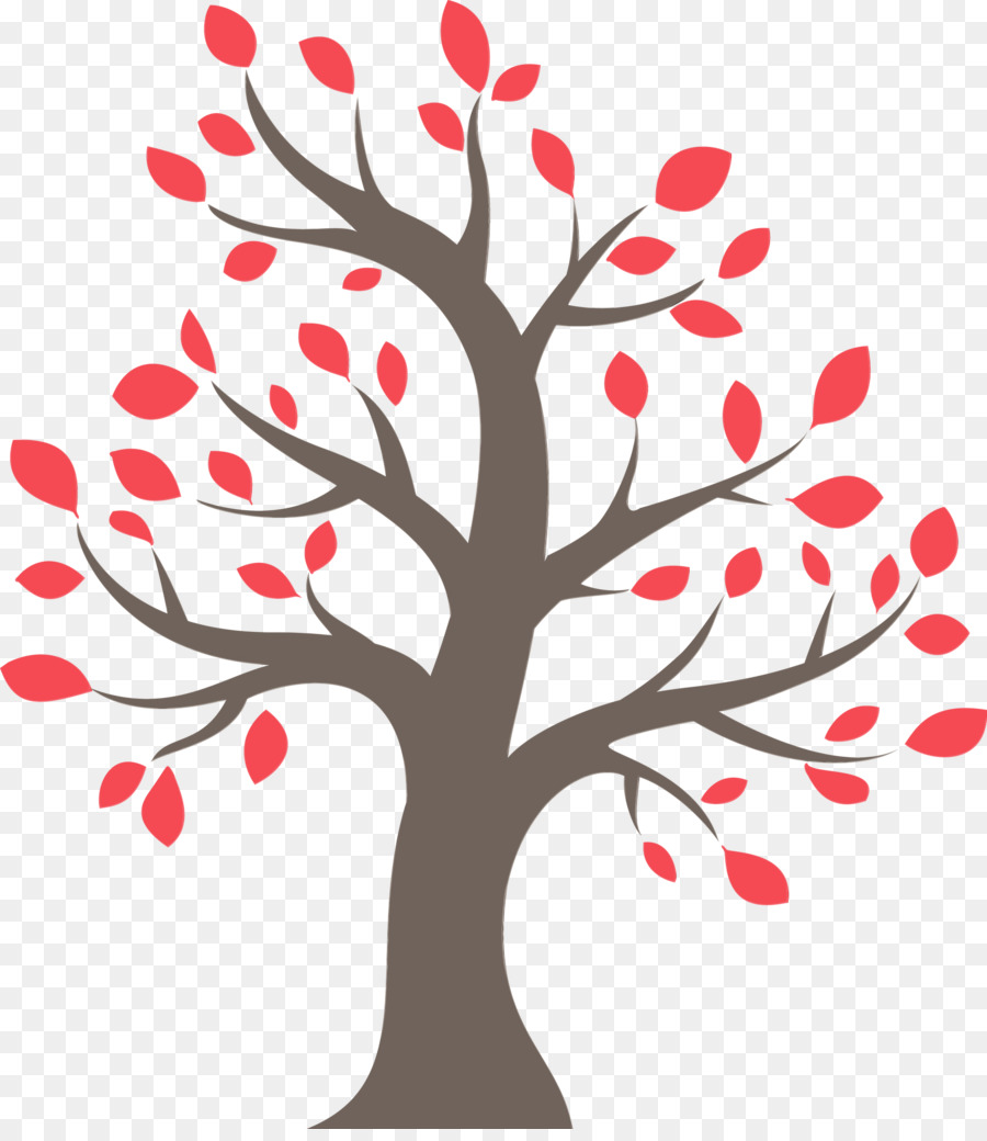 ramo di un albero foglia rossa pianta legnosa - 
