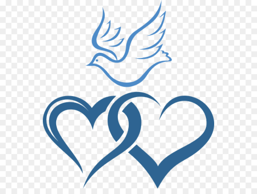font heart electric blue line art logo