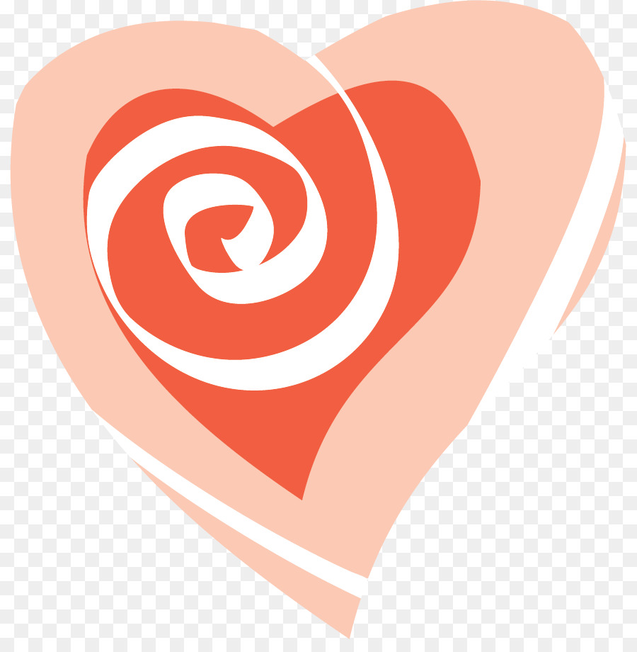 heart line logo spiral font