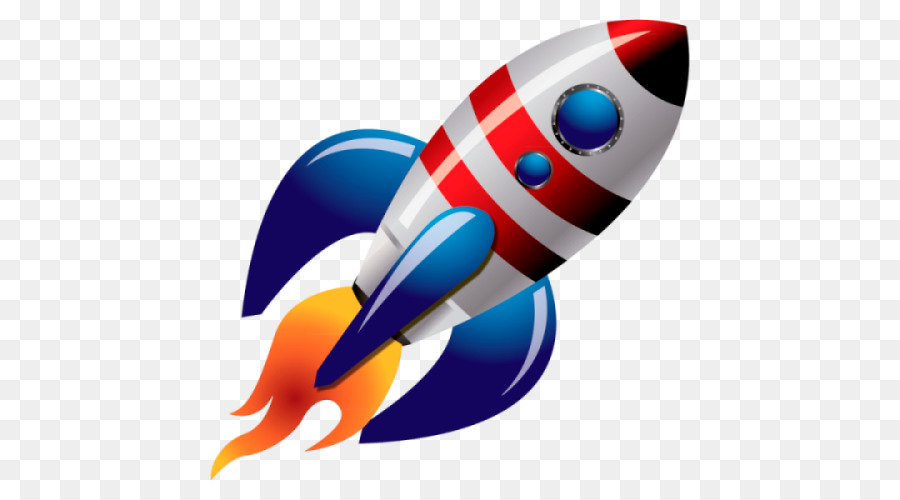icona del contenuto del fumetto di lancio del razzo del razzo - nave spaziale banner